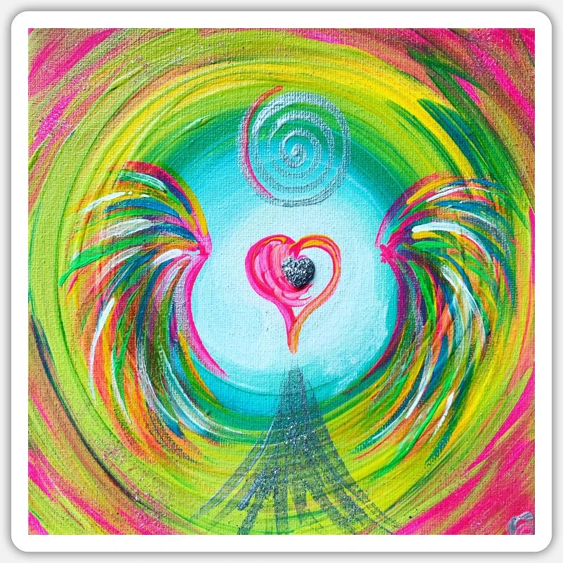 Herzengel "dissolving hate, resentment & anger Sticker size S (10 x 10 cm)