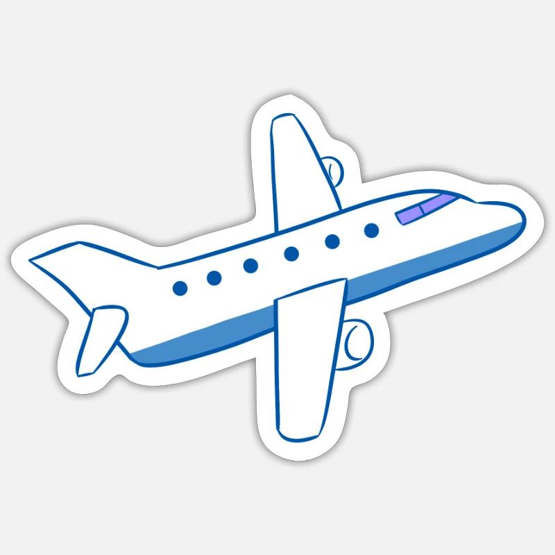 Bâche d'avion - Sticker taille S (10 x 10 cm) - blanc mat