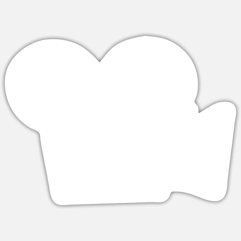camera operator - Sticker size S (10 x 10 cm) - white matte