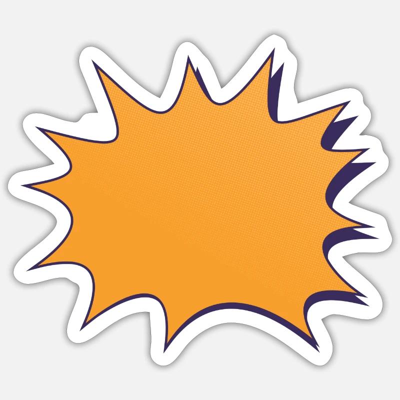 Comic - Sticker size S (10 x 10 cm) - white matte