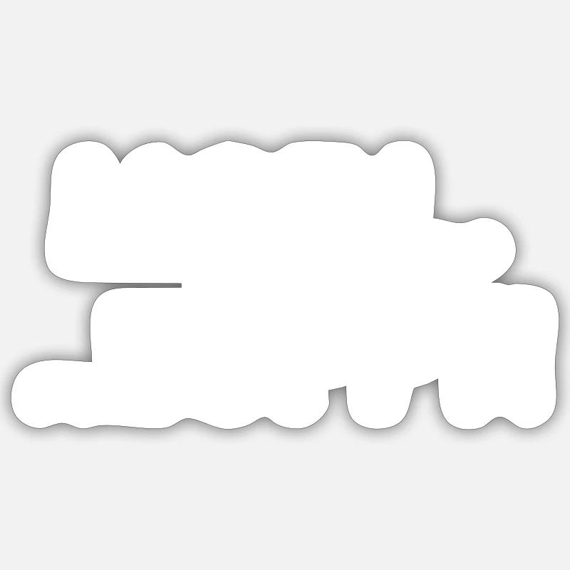 Plattdeutsch Moin Löppt Spruch Geschenk - Sticker Größe S (10 x 10 cm) - Mattweiß