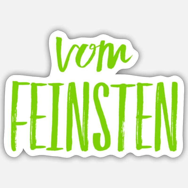 ein Kompliment - Sticker Größe S (10 x 10 cm) - Mattweiß
