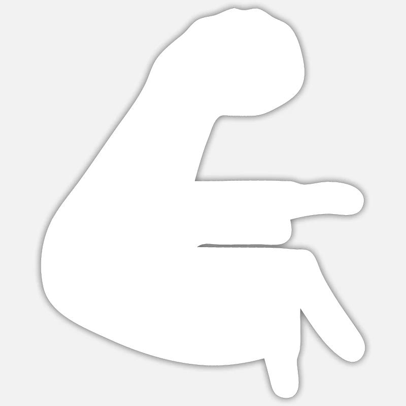 Muscle biceps Sticker size S (10 x 10 cm)