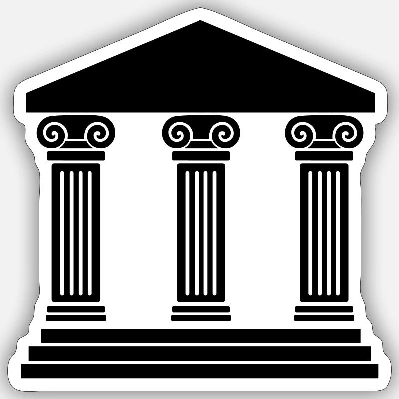 Tempel Sticker Größe S (10 x 10 cm)