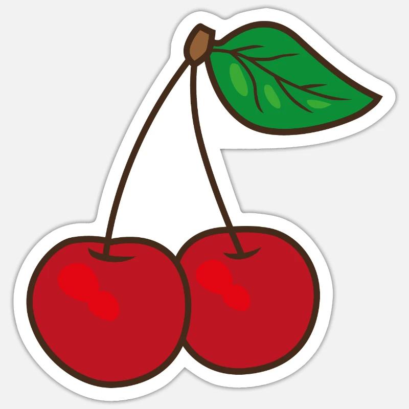 cherry Sticker size S (10 x 10 cm)