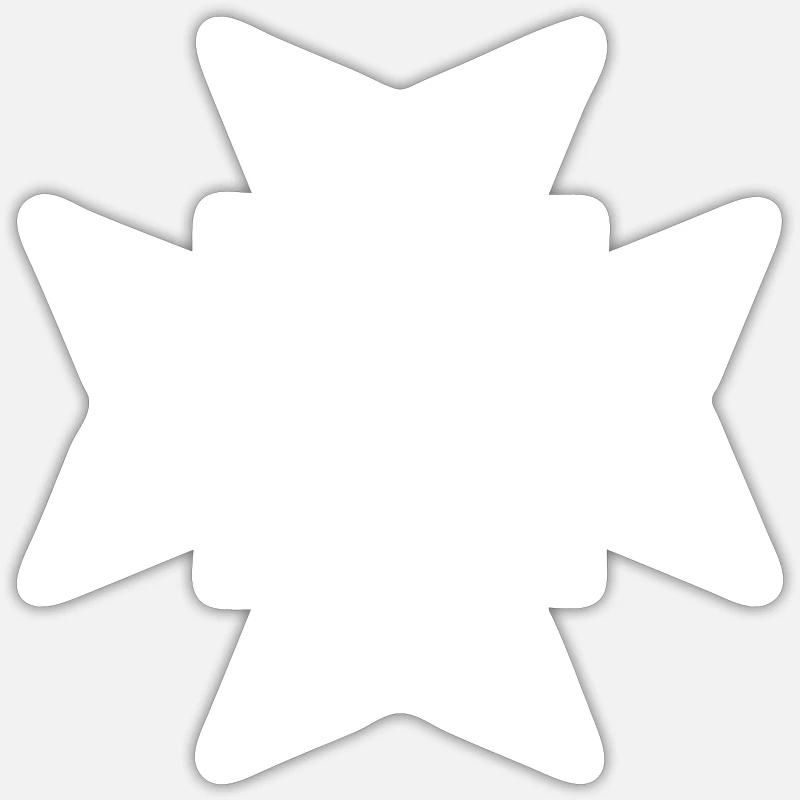 Black Templar - Sticker size S (10 x 10 cm) - white matte