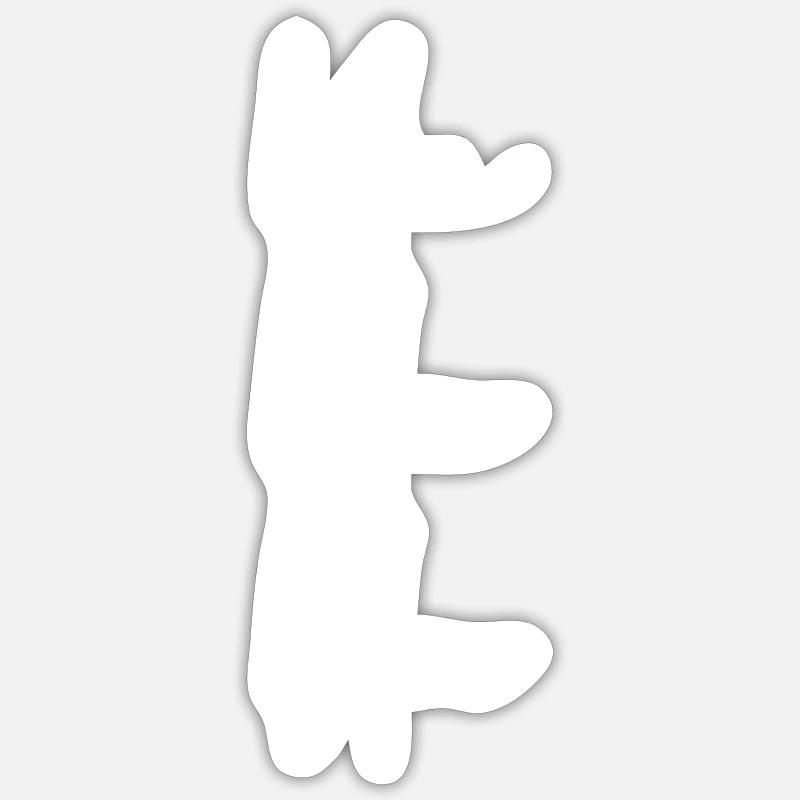 Bla bla bla - Sticker taille S (10 x 10 cm) - blanc mat