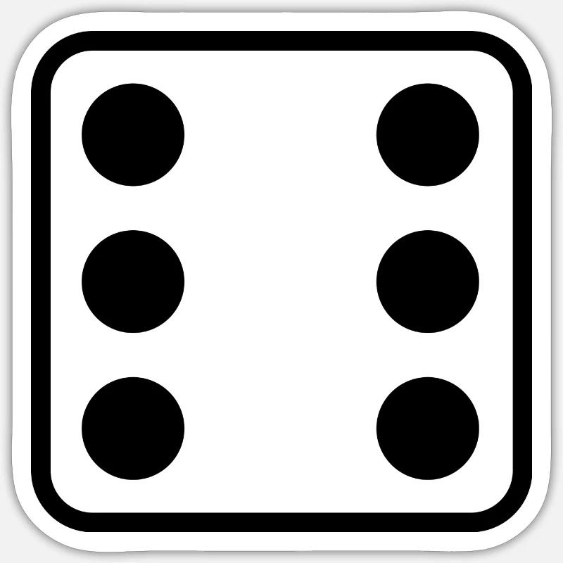 Cube symbol design for personalize Sticker size S (10 x 10 cm)