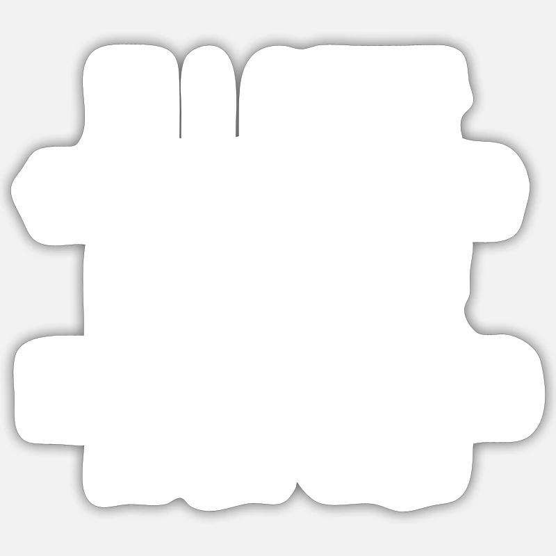 Berner Berghund - Sticker Größe S (10 x 10 cm) - Mattweiß