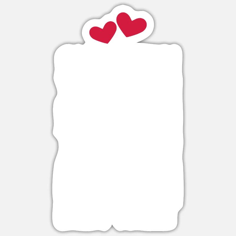 Glücklich vergeben - Sticker Größe S (10 x 10 cm) - Mattweiß