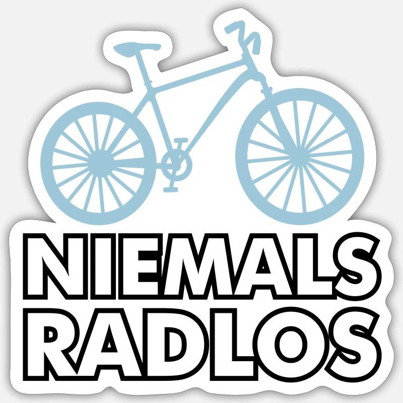 Farrad + Geschenke - Sticker Größe S (10 x 10 cm) - Mattweiß