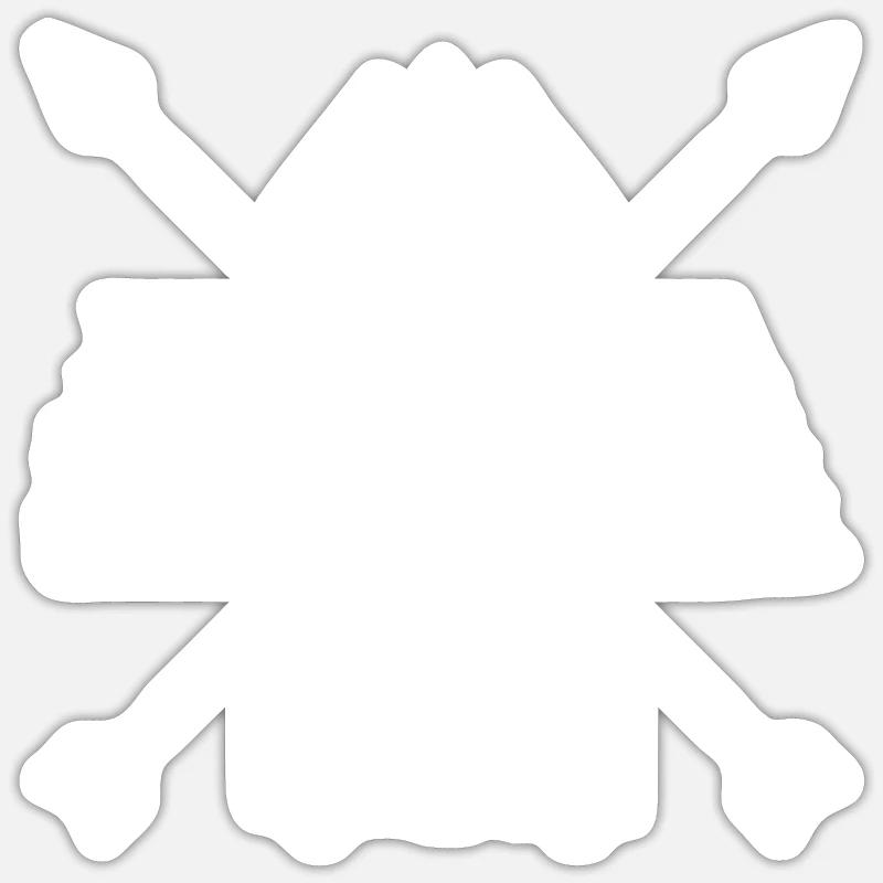 Campeur - Sticker taille S (10 x 10 cm) - blanc mat