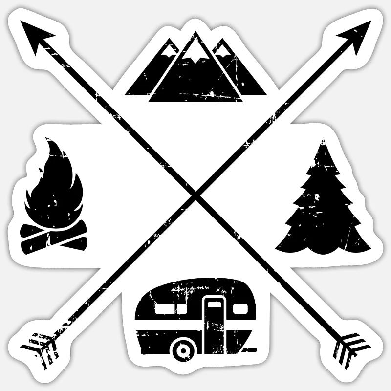 Caravan Sticker size S (10 x 10 cm)