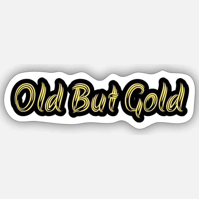 Vieux mais de qualité - Sticker taille S (10 x 10 cm) - blanc mat