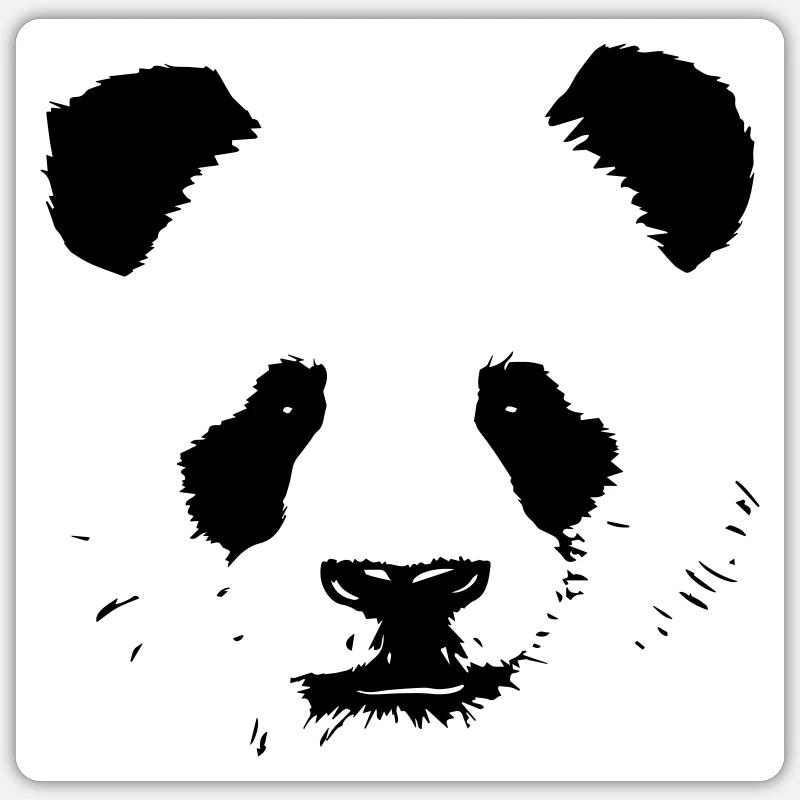 panda - Sticker size S (10 x 10 cm) - white matte