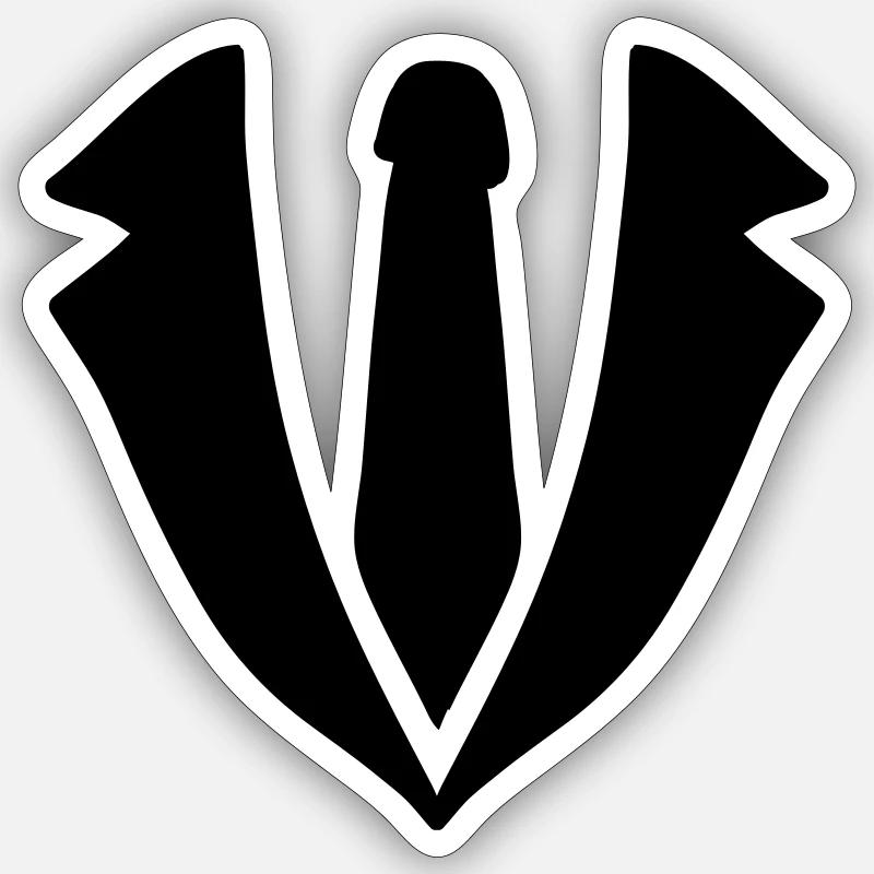 Anzug Sticker Größe S (10 x 10 cm)