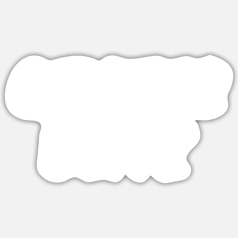 ich hatte eine super Idee - Sticker Größe S (10 x 10 cm) - Mattweiß
