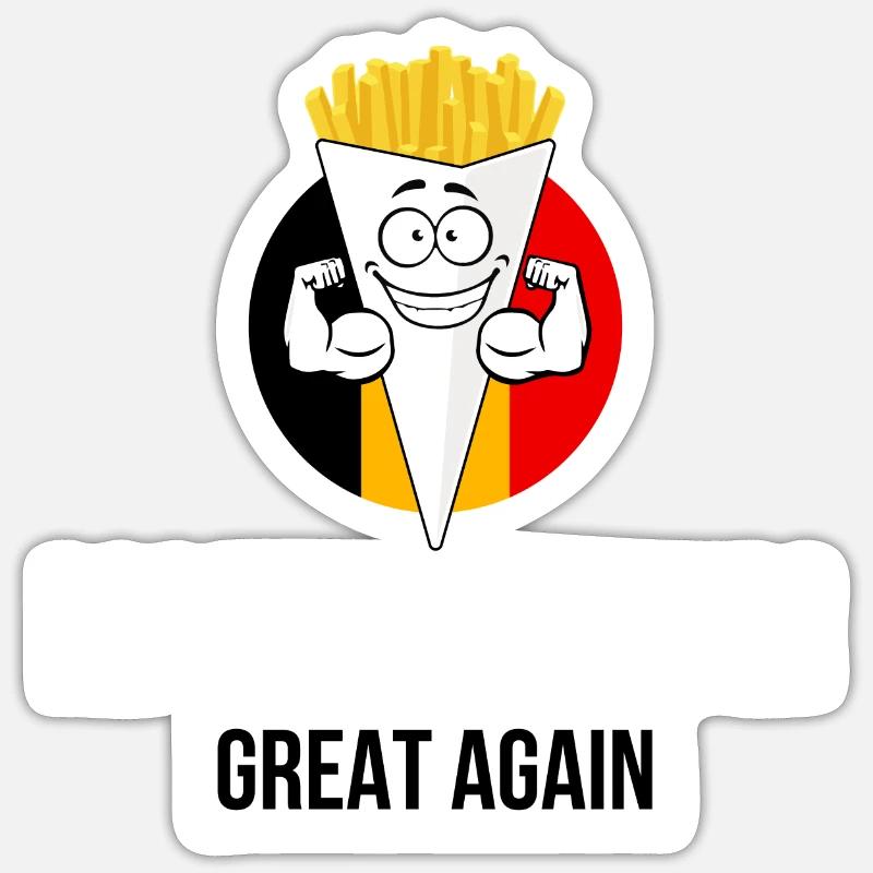 MAKE BELGIUM GREAT AGAIN Sticker taille S (10 x 10 cm)