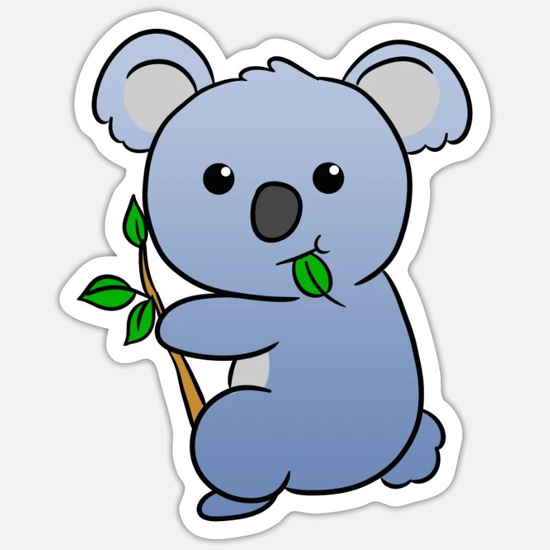 Koala bear - Sticker size S (10 x 10 cm) - white matte