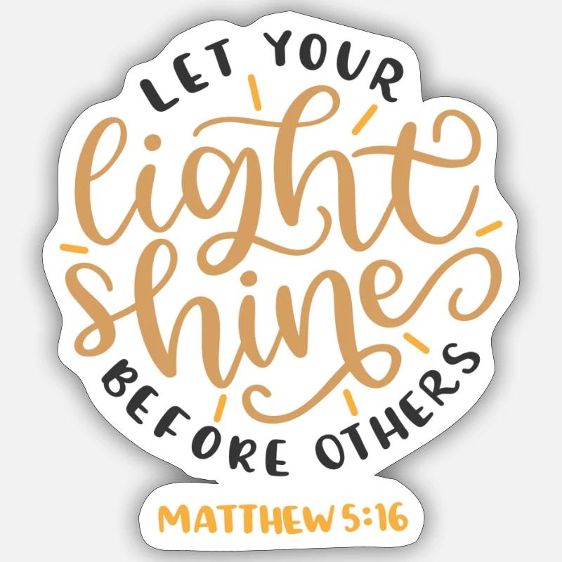 Matthews 5 16 6842 - Sticker taille S (10 x 10 cm) - blanc mat
