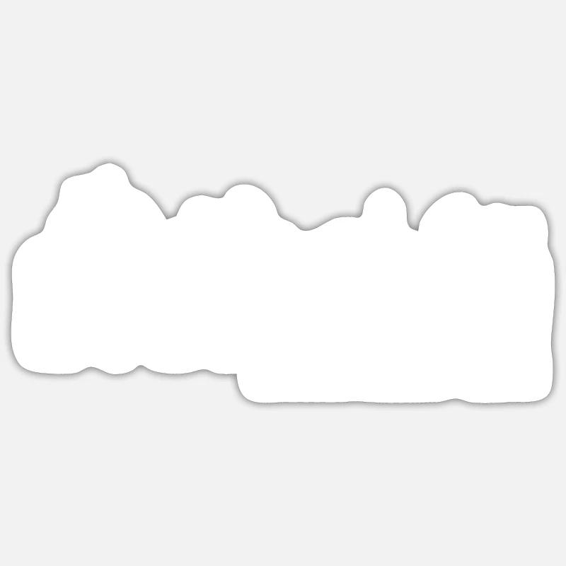 Vélo couché Vélo couché Vélo Evolution Drôle - Sticker taille S (10 x 10 cm) - blanc mat