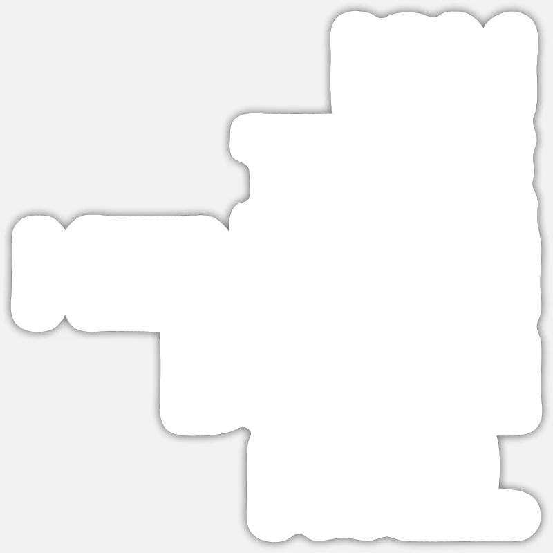 Ich teile heimlich durch Null Mathe Rechnen - Sticker Größe S (10 x 10 cm) - Mattweiß