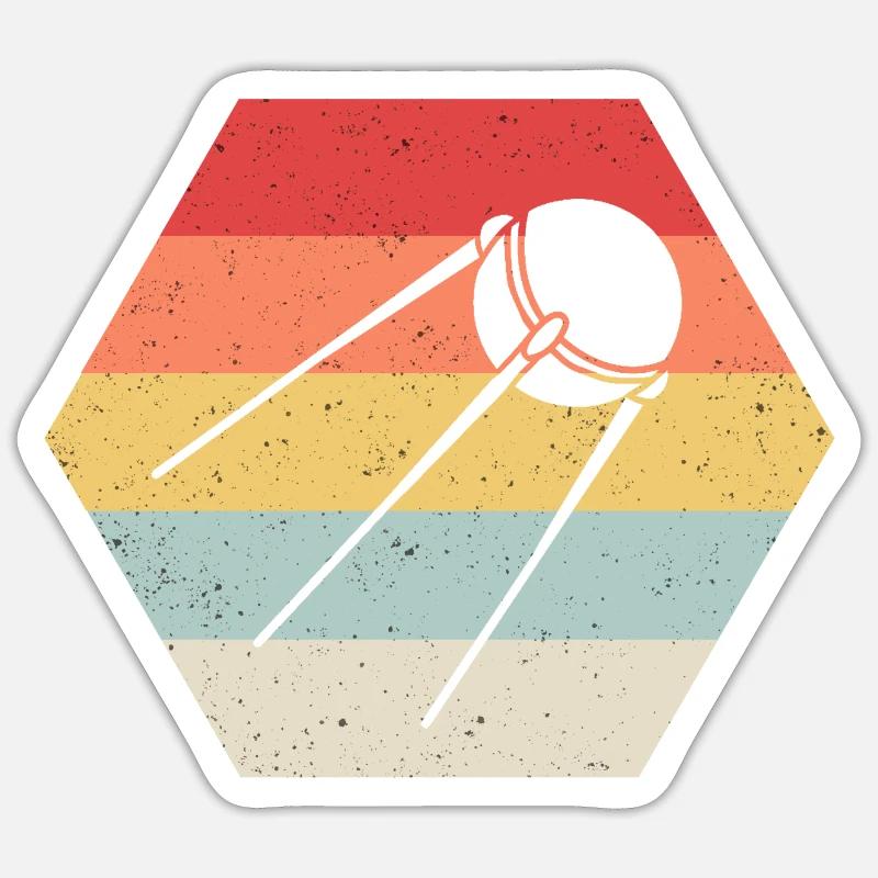 Spoutnik URSS URSS Union soviétique satellite spatial Sticker taille S (10 x 10 cm)