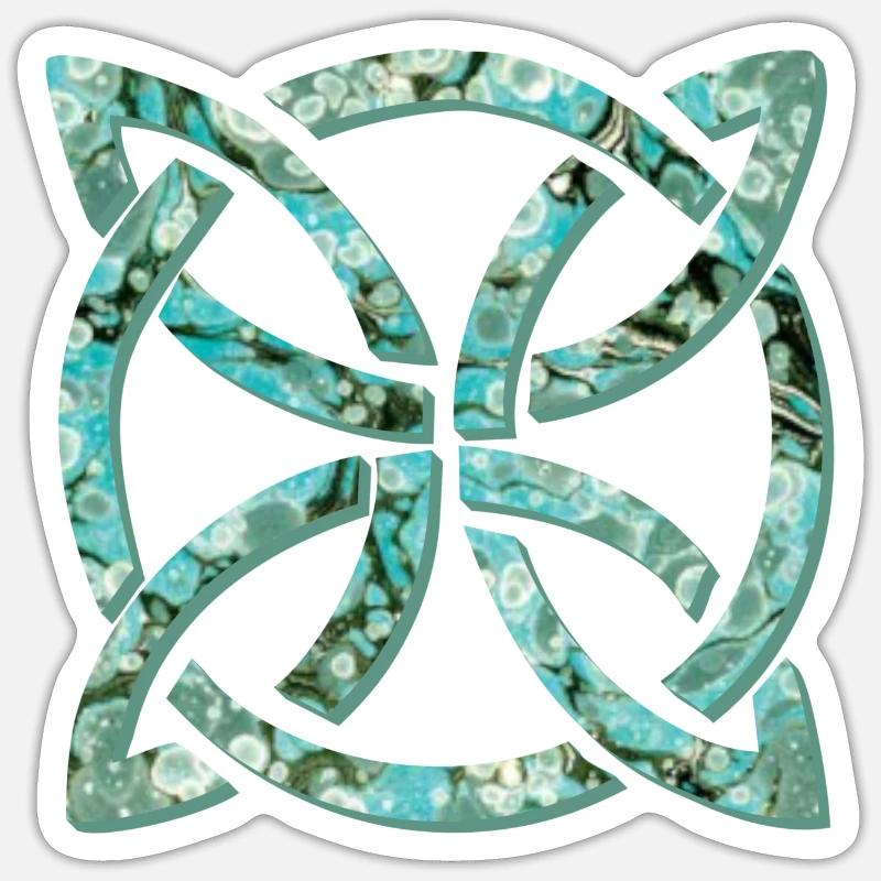 noeud celtique 10 e 247 Sticker taille S (10 x 10 cm)