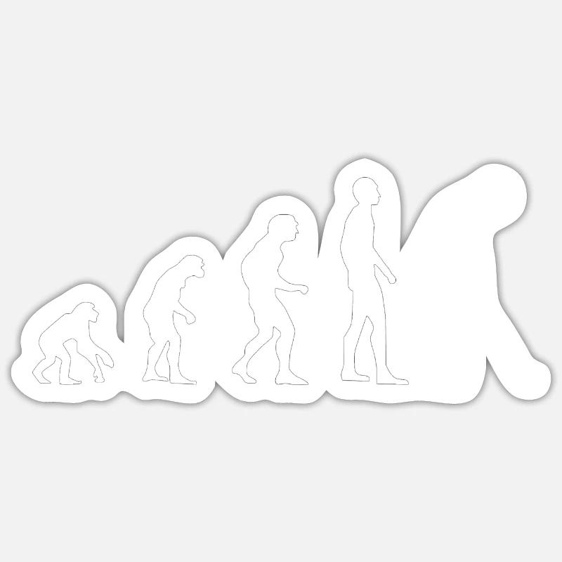 EVOLUTION Golf Blanc - Sticker taille S (10 x 10 cm) - blanc mat