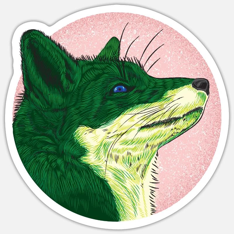 Fox Sticker size S (10 x 10 cm)