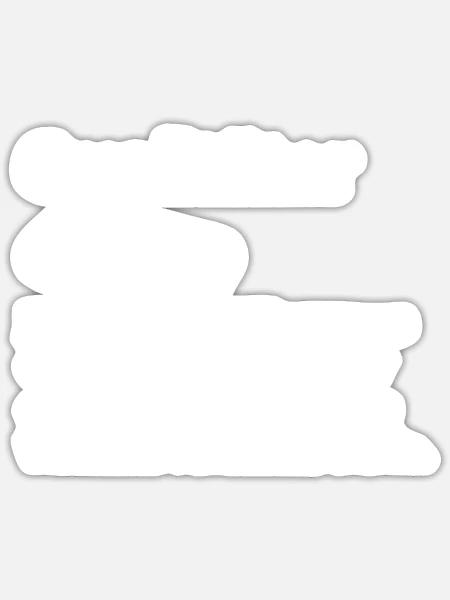 Qualitäter jemand der den KArren Arbeit Duden - Sticker Größe S (10 x 10 cm) - Mattweiß