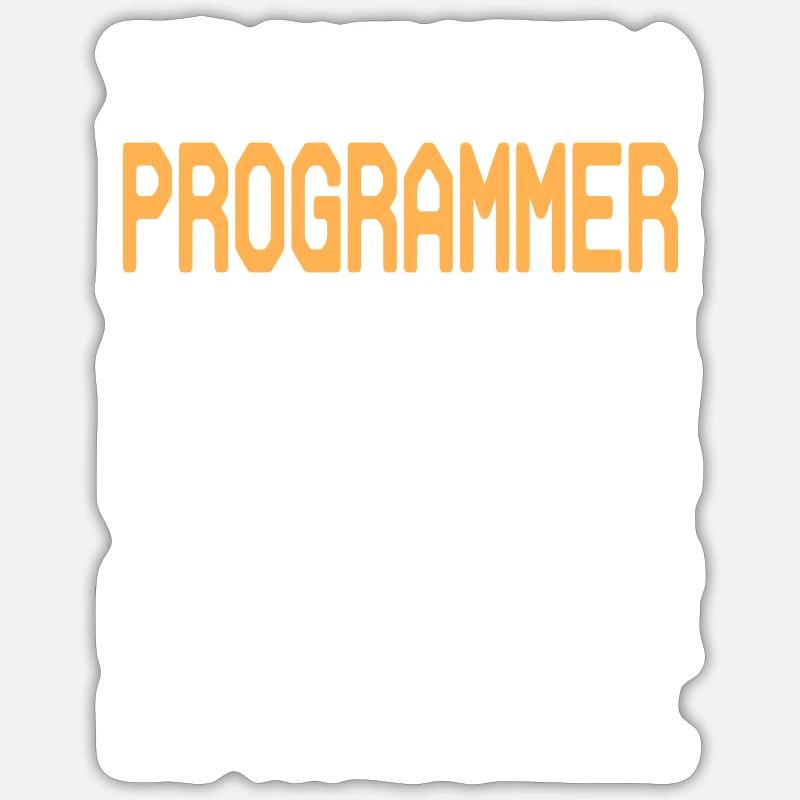 Programmierer - Sticker Größe S (10 x 10 cm) - Mattweiß