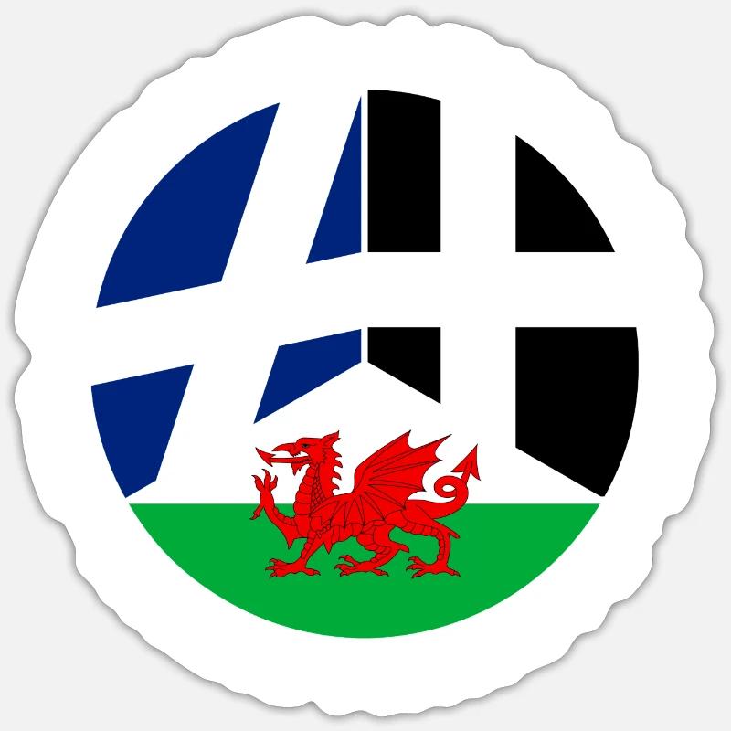 Scottish, Welsh, Cornish Independence, Celtic - Sticker size S (10 x 10 cm) - white matte