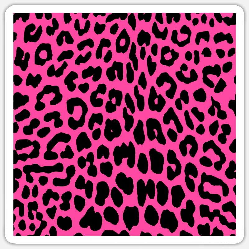 Leopard Print Pink Leopard Pink Pattern Sticker size S (10 x 10 cm)