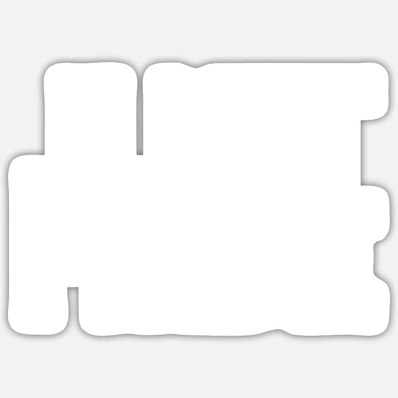 vélo - Sticker taille S (10 x 10 cm) - blanc mat
