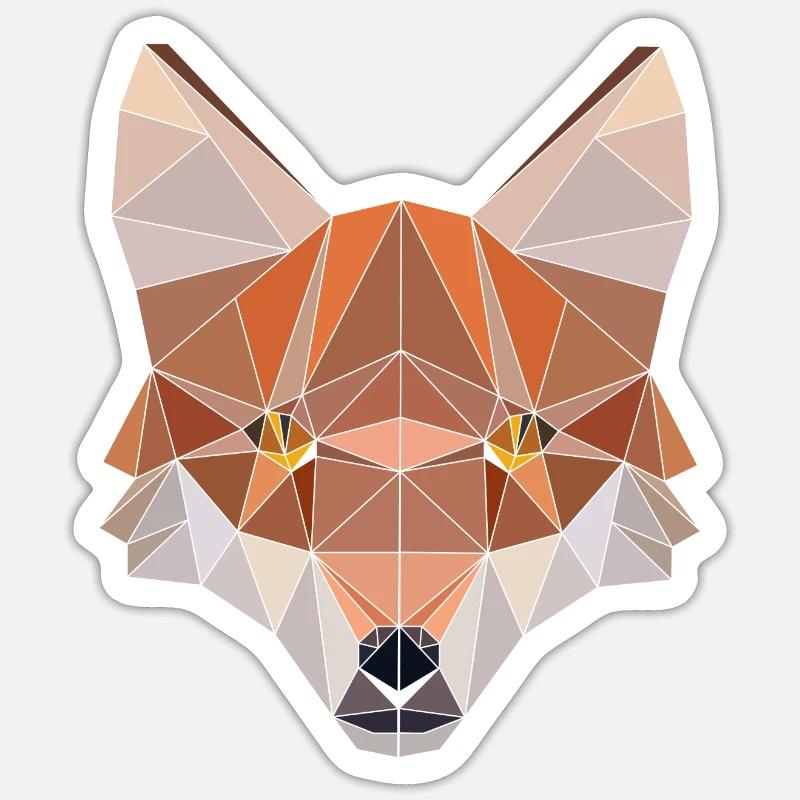 Tshirt polygonal Design Symmetrical Triangular Sticker taille S (10 x 10 cm)
