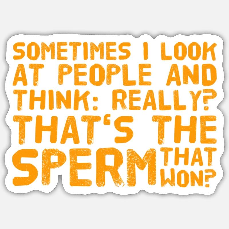 Idiots - Sticker taille S (10 x 10 cm) - blanc mat