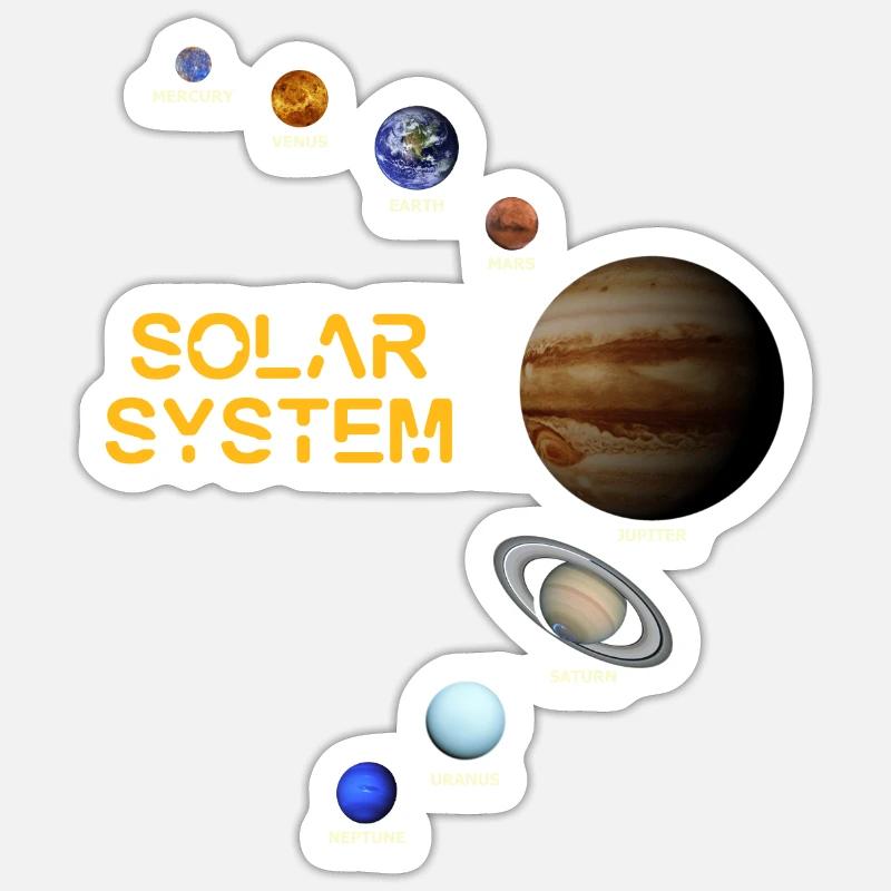 Solar System! Sticker size S (10 x 10 cm)