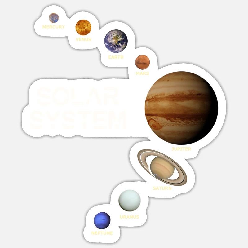 Solar System Sticker size S (10 x 10 cm)