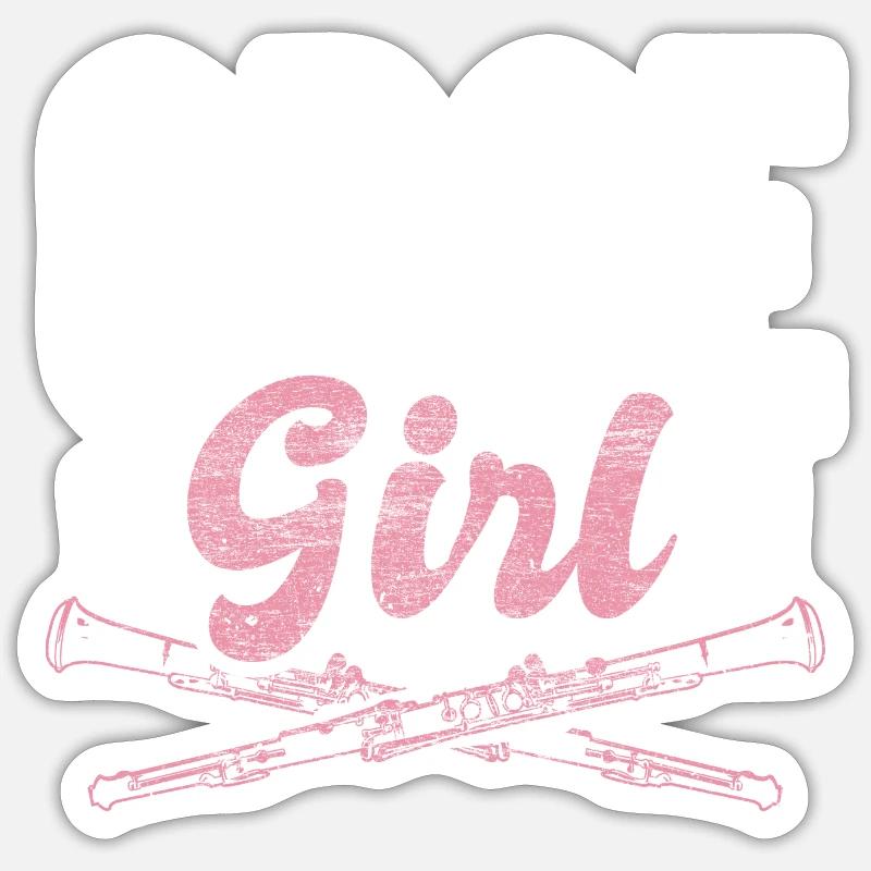 Oboe orchestra gift idea Sticker size S (10 x 10 cm)