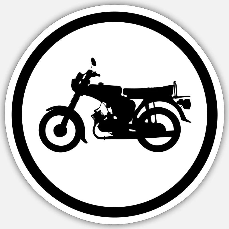 Simosn S51 - Sticker size S (10 x 10 cm) - white matte