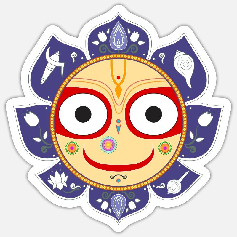Sri Subhadra Devi - Yoga Maya Devi Sticker size S (10 x 10 cm)