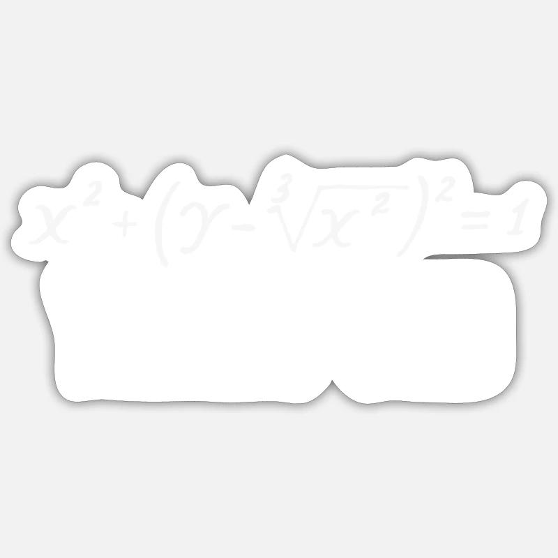 maths - Sticker size S (10 x 10 cm) - white matte