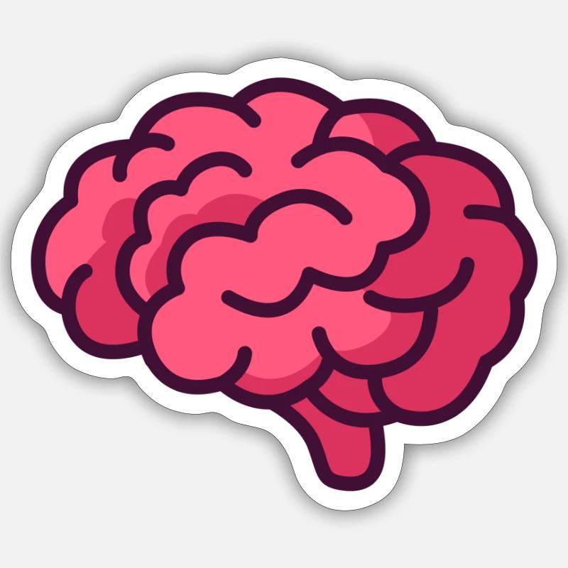 brain Sticker size S (10 x 10 cm)