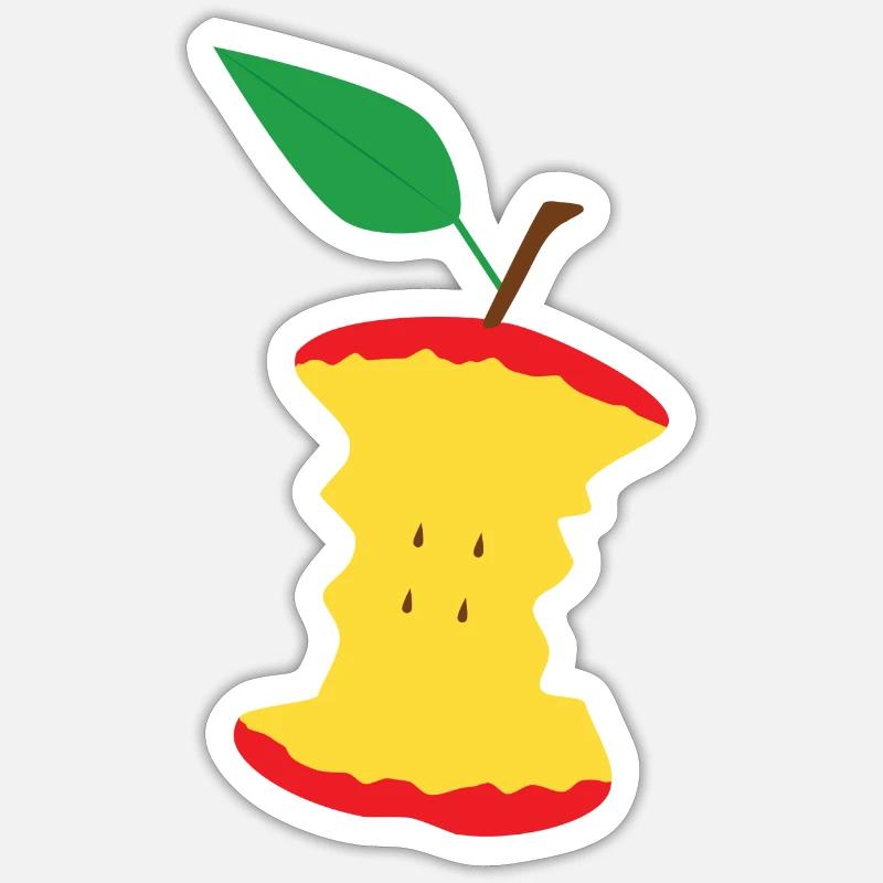Apple - Sticker size S (10 x 10 cm) - white matte
