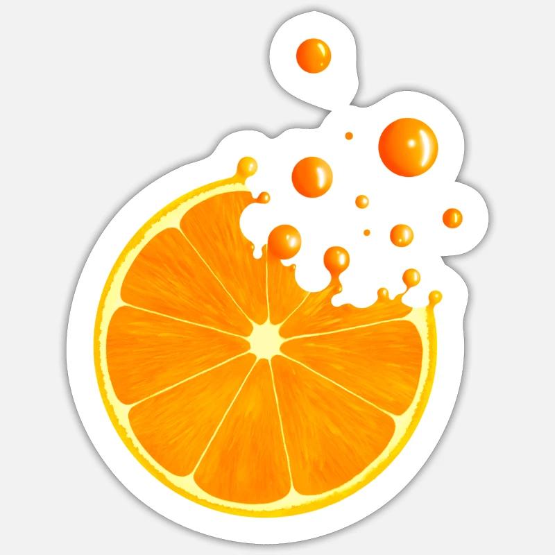Tasty Citrus Orange Sticker size S (10 x 10 cm)
