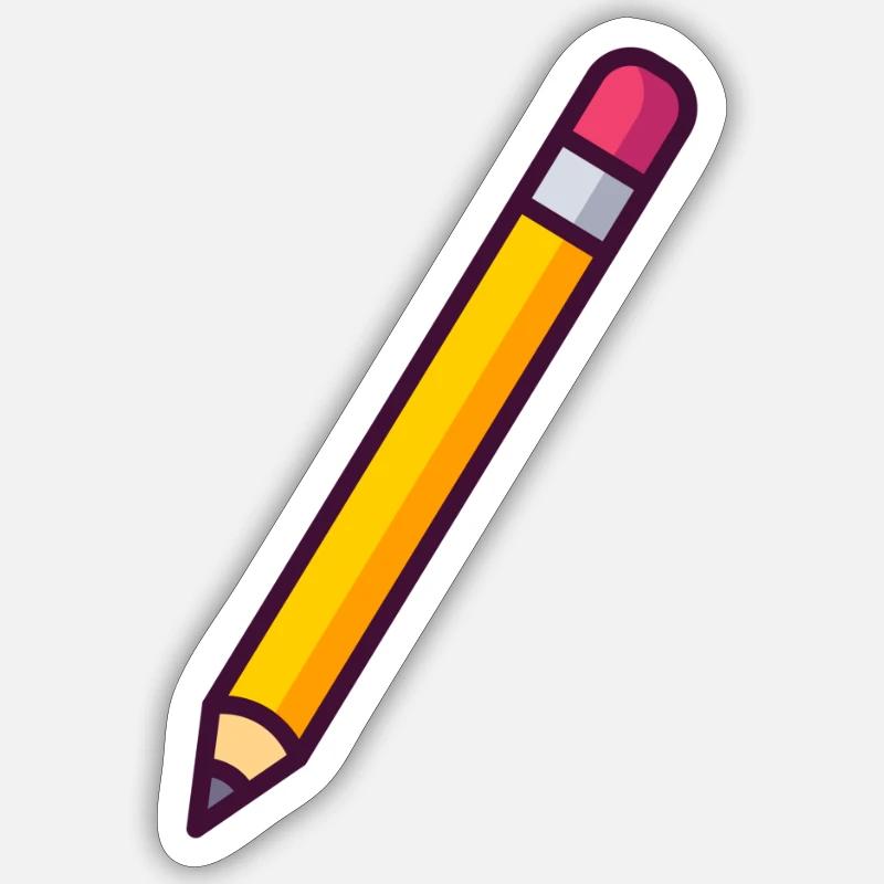 Crayon - Crayon Sticker taille S (10 x 10 cm)