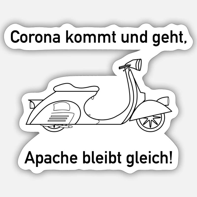 Apache Corona Roller Sticker Größe S (10 x 10 cm)