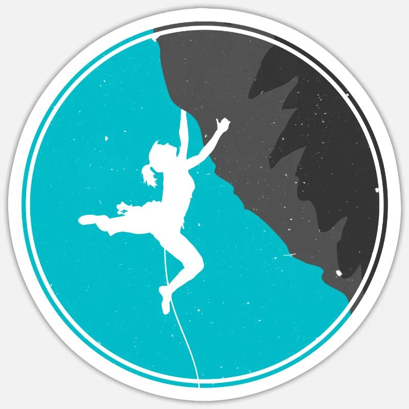 Montée - Sticker taille S (10 x 10 cm) - blanc mat