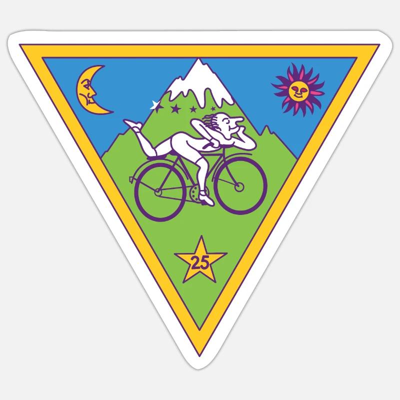 Albert Hofmann LSD Triangle Sticker size S (10 x 10 cm)